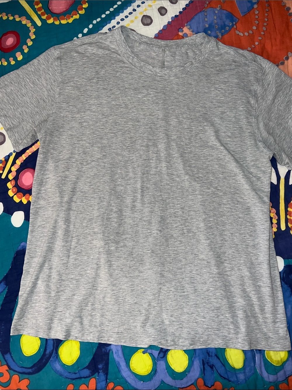 Lululemon All Yours Tee T-shirt Heathered Core Light Grey HCOR Vitasea Size 12